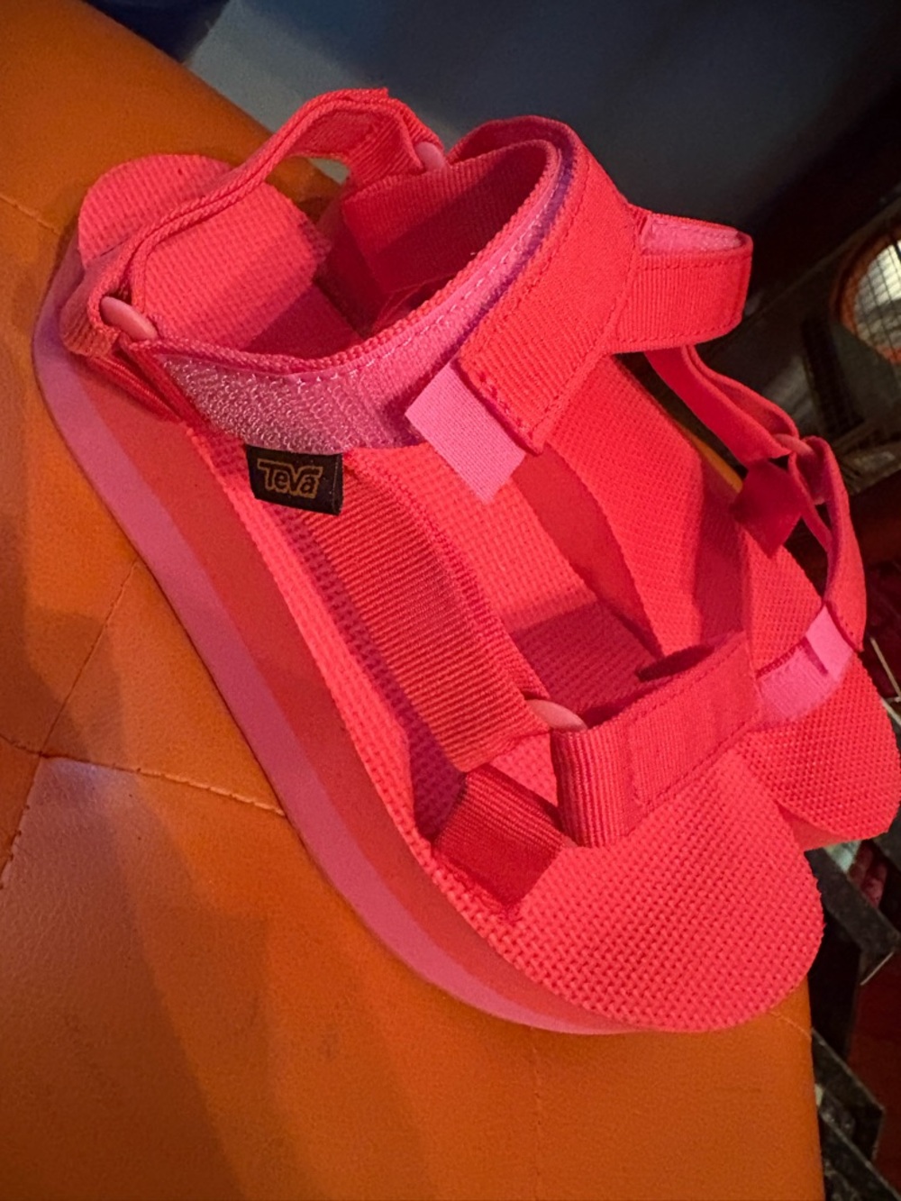 Teva Hot Pink Flatform Universal Sandals